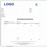 Commercial Invoice Template gratis en premium templates