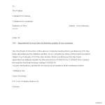 Company Auditor Appointment Letter gratis en premium templates