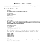 Basic Business Letter Format gratis en premium templates