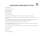 template topic preview image Landlord Complaint Letter