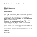 Civil Engineer Job Application Letter gratis en premium templates