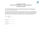 Minutes of Organization meeting of Incorporators (with waiver of Notice) gratis en premium templates