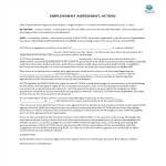 Employment agreement, actors gratis en premium templates