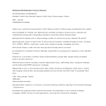template topic preview image Business Administration Finance Resume