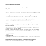 Business Administration Finance Resume gratis en premium templates