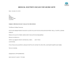 template preview imageMedical Doctors Note For Work