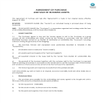 template topic preview image Agreement of Purchase and Sales of Business Assets