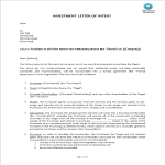 Investment Letter Of Intent gratis en premium templates