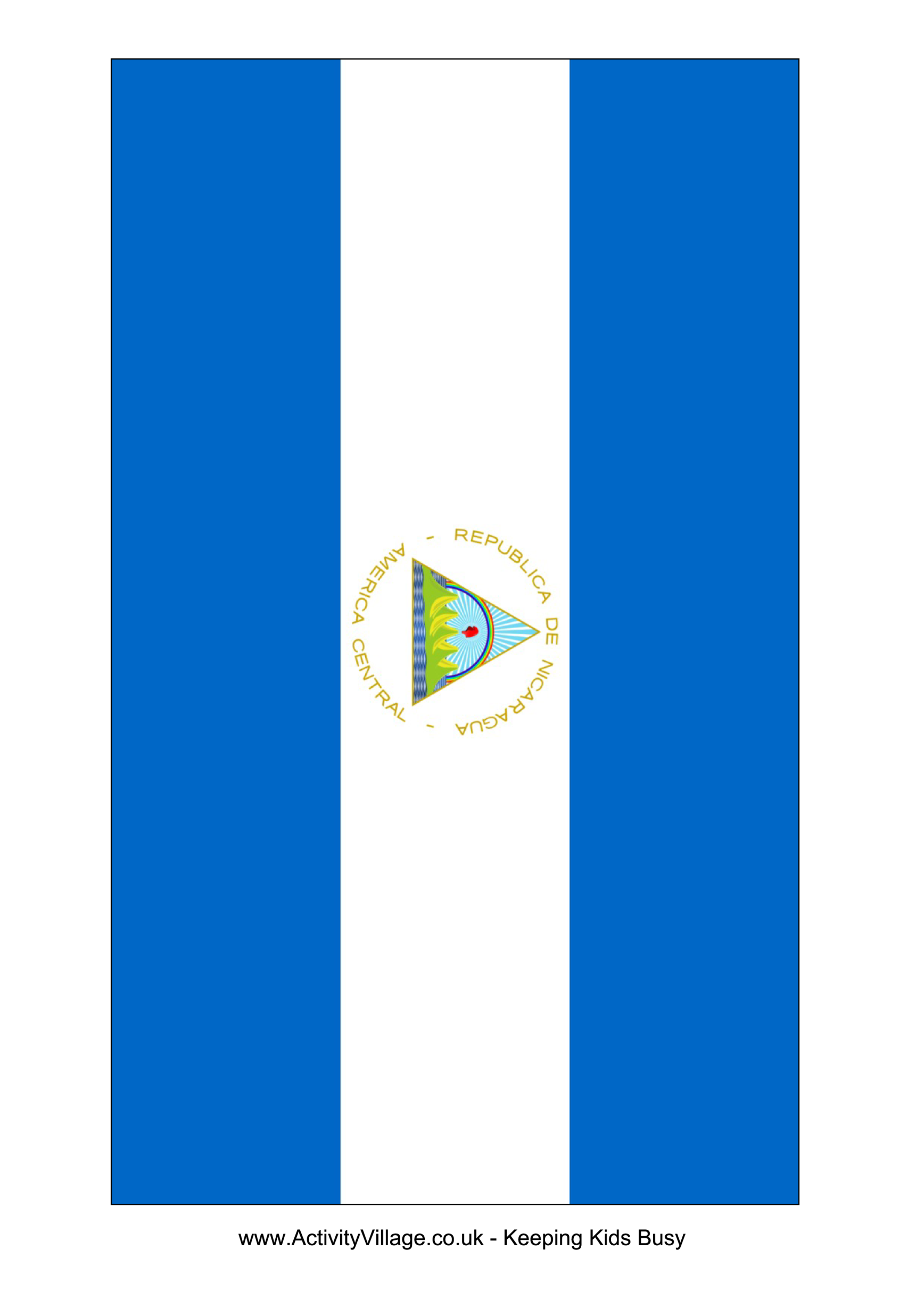 Vorschaubild der VorlageNicaragua Flag