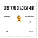 template topic preview image Printable Certificate Of Achievement