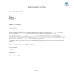 template topic preview image Employment Letter