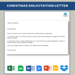 template topic preview image Letter for Christmas Solicitation