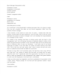 template topic preview image Bank Manager Resignation Letter