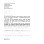 Bank Manager Resignation Letter gratis en premium templates