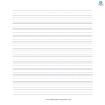 Vorschaubild der VorlageHandwriting paper medium lines