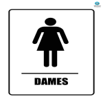 Dames Toilet Bordje gratis en premium templates