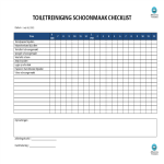 Toilet Schoonmaak Checklist gratis en premium templates