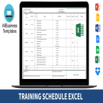 Training Schedule Excel gratis en premium templates