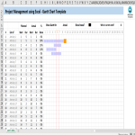 Printable Gantt Chart Excel spreadsheet gratis en premium templates
