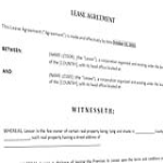 Lease Agreement For Furnished House gratis en premium templates