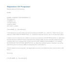 Construction Offer Refusal Letter gratis en premium templates