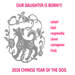 Chinese New Year Daughter Born Year of Dog gratis en premium templates