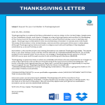 Solicitation Letter Thanksgiving Dinner gratis en premium templates