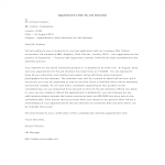 Sample Appointment Letter For Job Interview gratis en premium templates