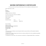 Vorschaubild der VorlageExperience Certificate Letter