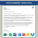 Voorbeeld Ontslagbrief gratis en premium templates