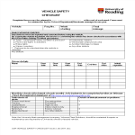 Vehicle Safety Checklist Word gratis en premium templates