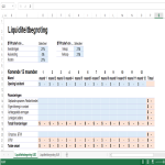 Liquiditeitsbegroting in Excel USD gratis en premium templates