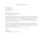 Official Leave Application Letter gratis en premium templates