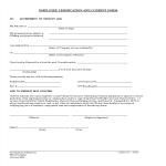 Generic Employment Verification Form gratis en premium templates