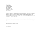 Employment Rejection Letter gratis en premium templates