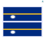 Nauru Flag gratis en premium templates