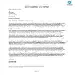 Letter Of Interest Format For Land gratis en premium templates