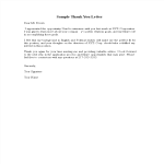 template topic preview image Sample Thank You Letter