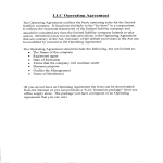 Sample LLC Operating Agreement gratis en premium templates