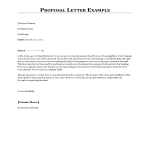 Proposal Letter Example gratis en premium templates