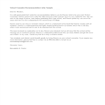 Letter Of Recommendation For A School Counselor Job gratis en premium templates