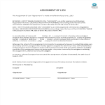 assignment of lien rights