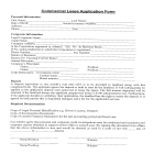 Blank Commercial Lease Application Form gratis en premium templates