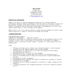 Chemical Engineering Resume Sample gratis en premium templates