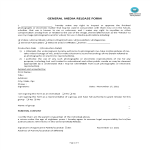 image General Media Release Form