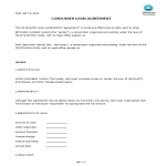 template topic preview image Consumer Loan Agreement