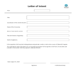 Letter of Intent Template gratis en premium templates