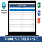 Employee schedule template gratis en premium templates