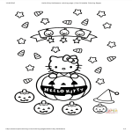 template topic preview image Hello Kitty Christmas Coloring Page