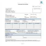 image Transmittal Letter